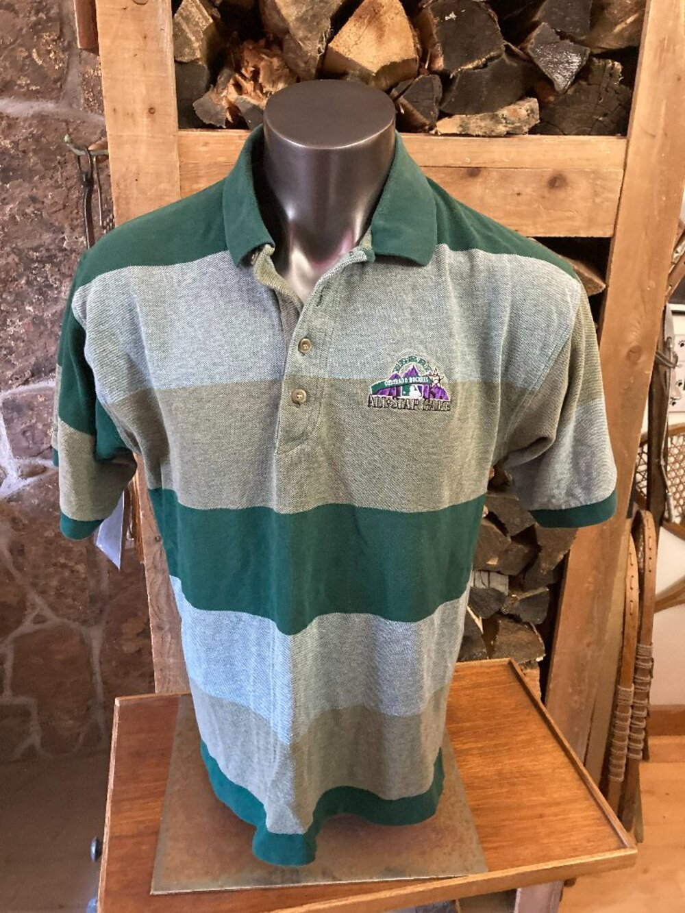 vintage Colorado Rockies baseball 1998 all star game polo shirt Antigua mens XL